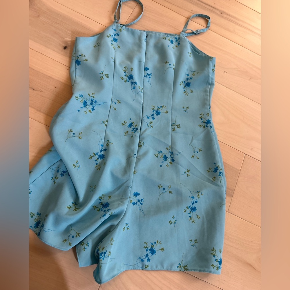 Y2K Express Floral Skort Mini Dress Romper 3/4 - Picture 9 of 15